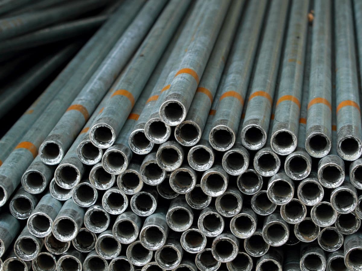 Galvanized pipes