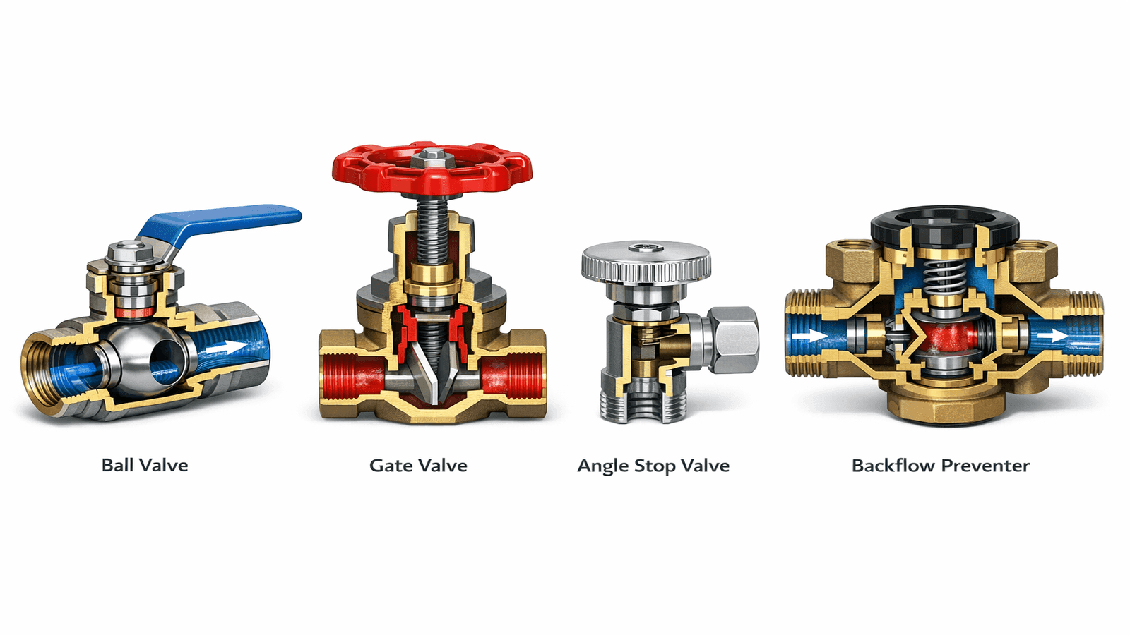Valve Types Cutaway Diagram"